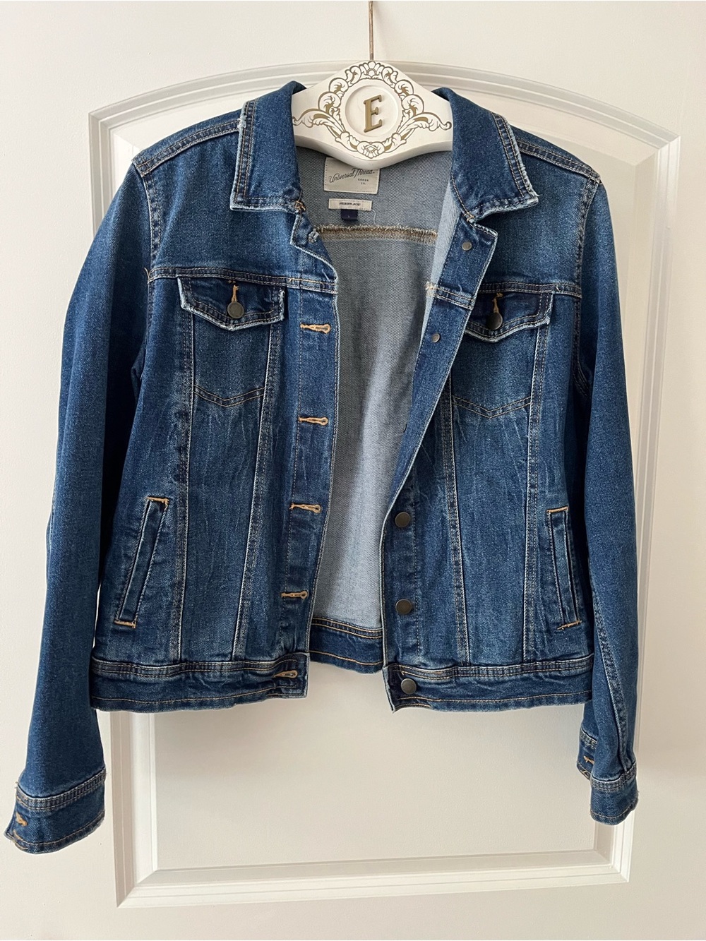 Universal Thread Freeborn Classic Denim Jacket in Dark Blue